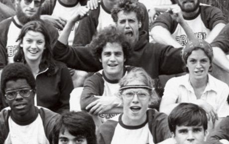 Photograph of Ron Kaufman &rsquo;78 with his ultimate frisbee team