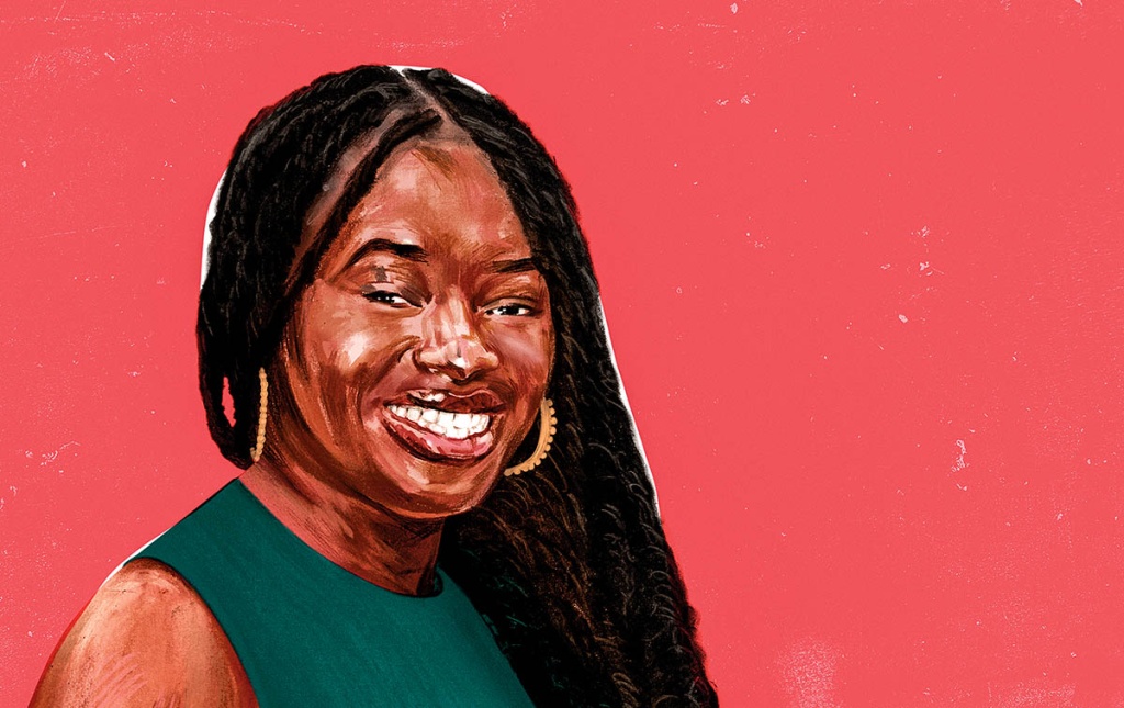 Illustration by Diego Mallo of Bintou Diarra