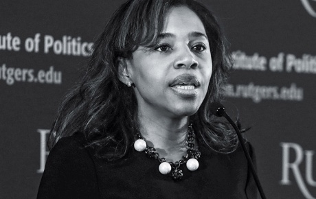 Image of Tahesha Way at a podium