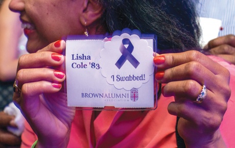 Photo of Lisha Cole &rsquo;83 swabbed