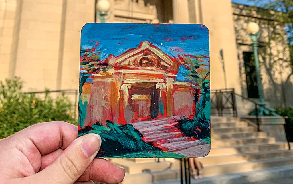 Photo/painting: Hadley McCormack ’27 