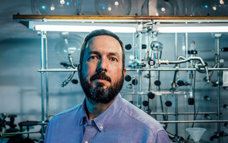 portrait of Noah Petro in the lab at Goddard Space Center