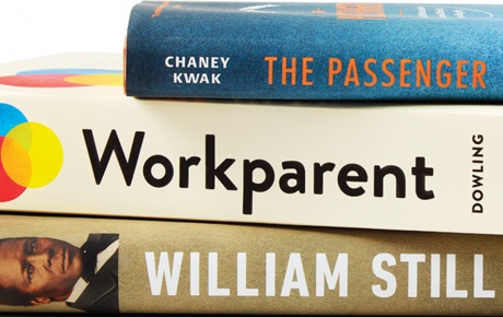 Image of books by Chaney Kwak ’02, William C. Kashatus ’84, and Daisy Dowling ’96