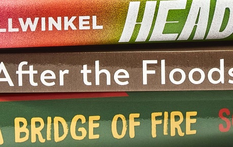 Image of the spines of books